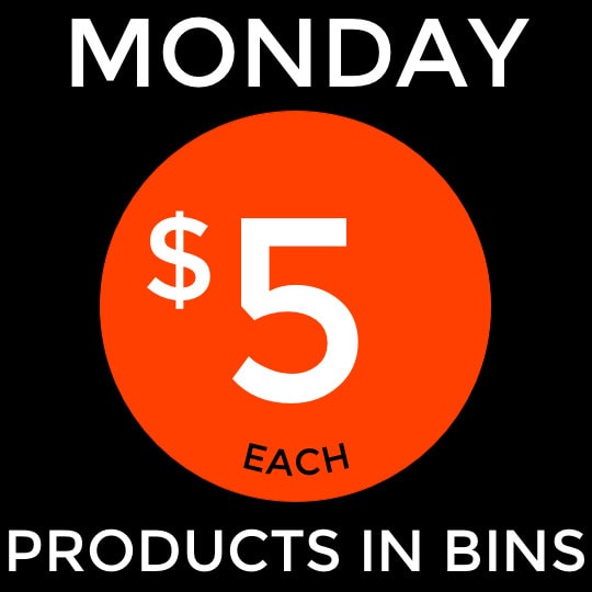 Monday bin pricing
