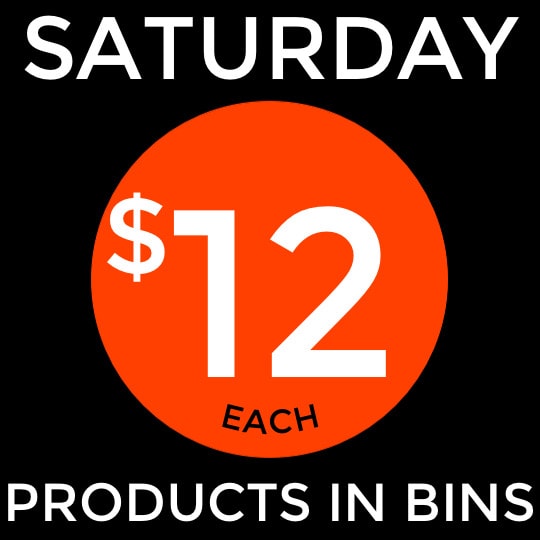 Saturday bin pricing